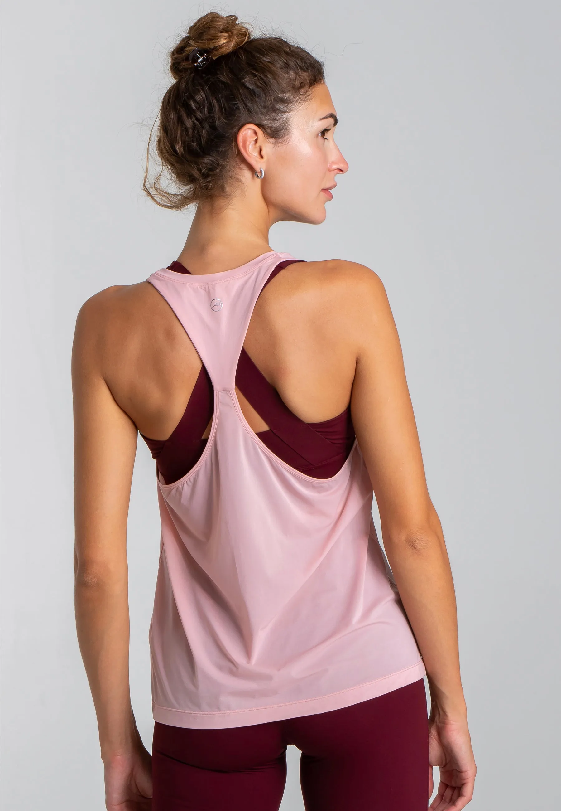 Velocity Sheer Tank Top - Rose Blossom