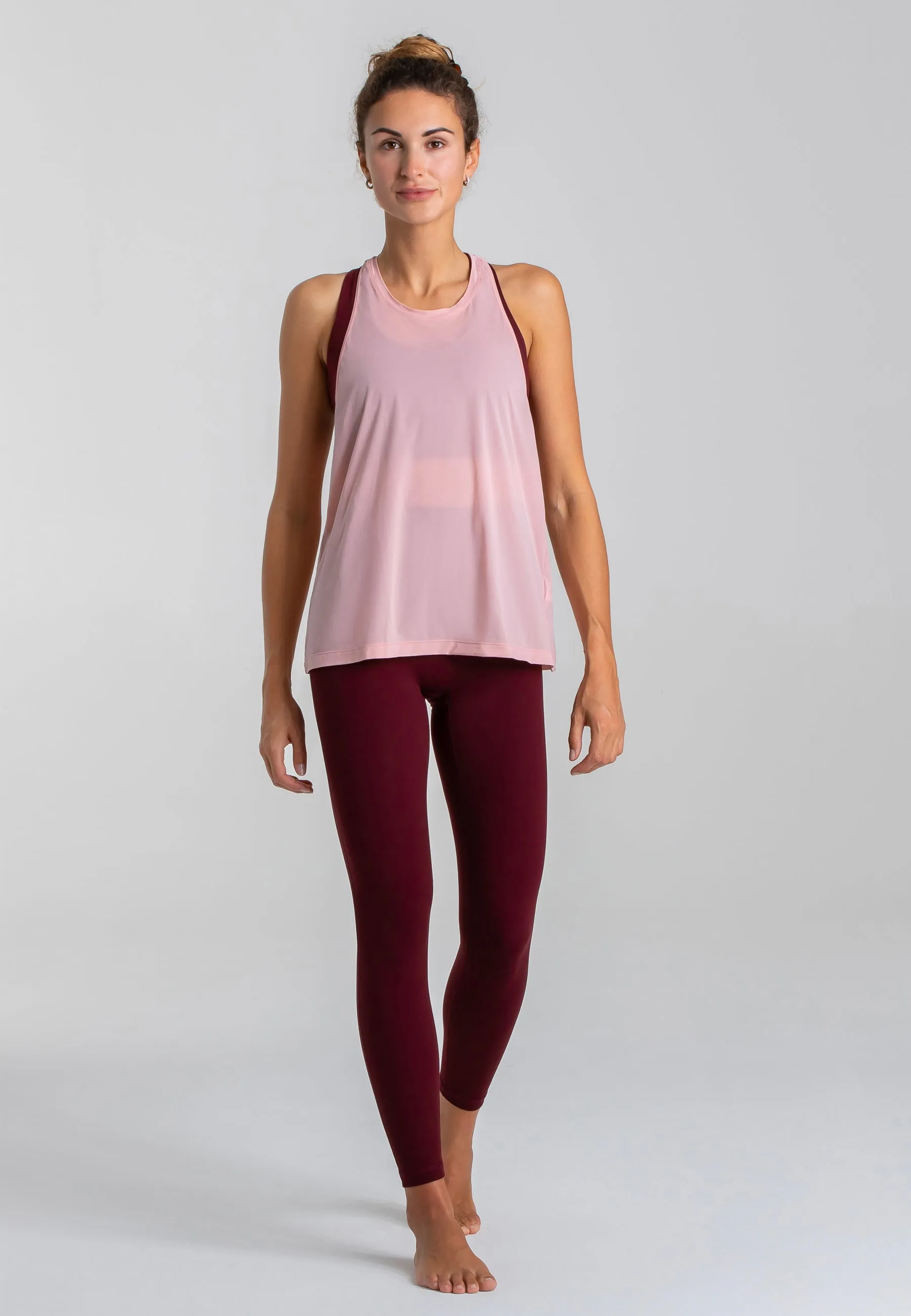 Velocity Sheer Tank Top - Rose Blossom