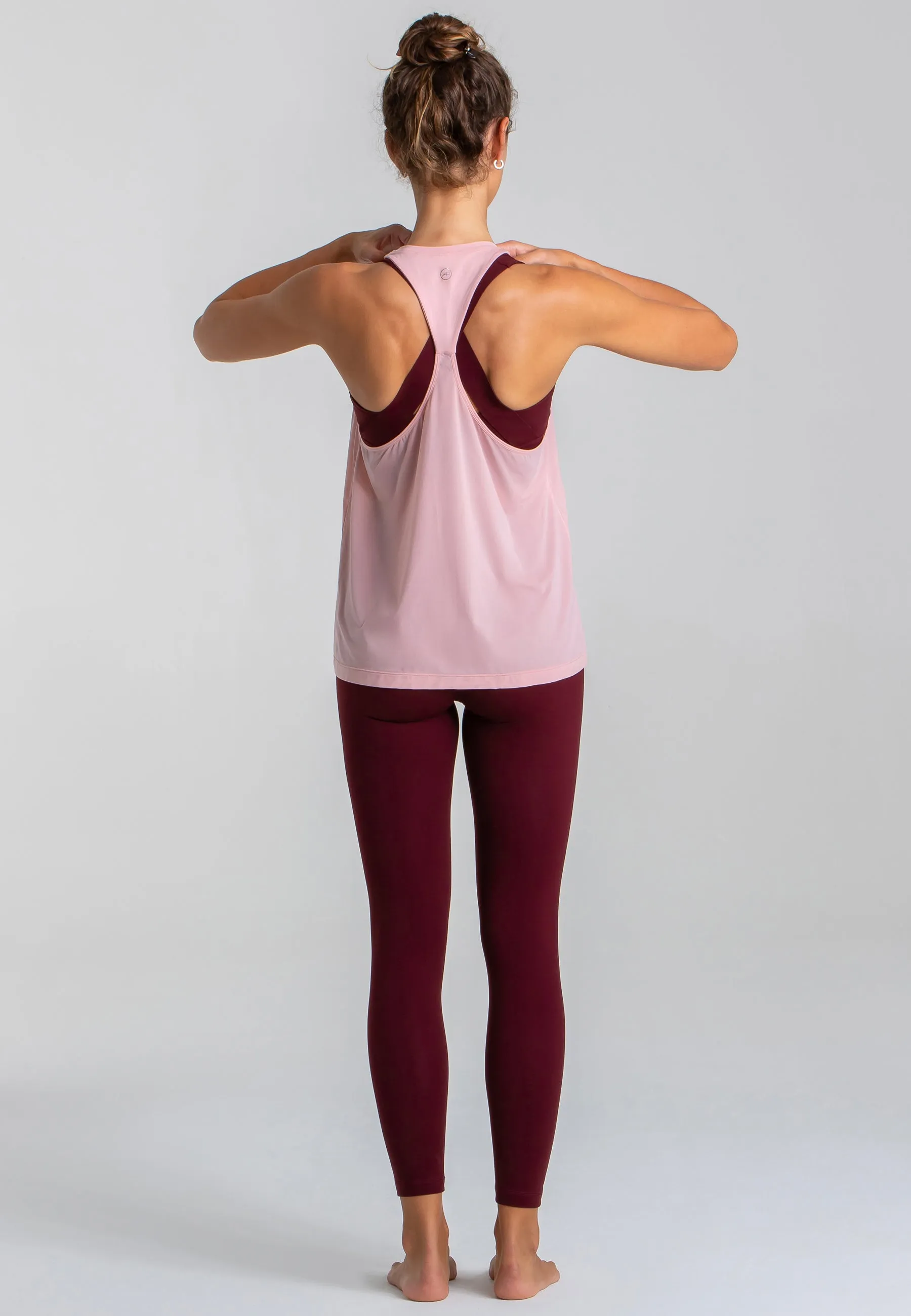 Velocity Sheer Tank Top - Rose Blossom
