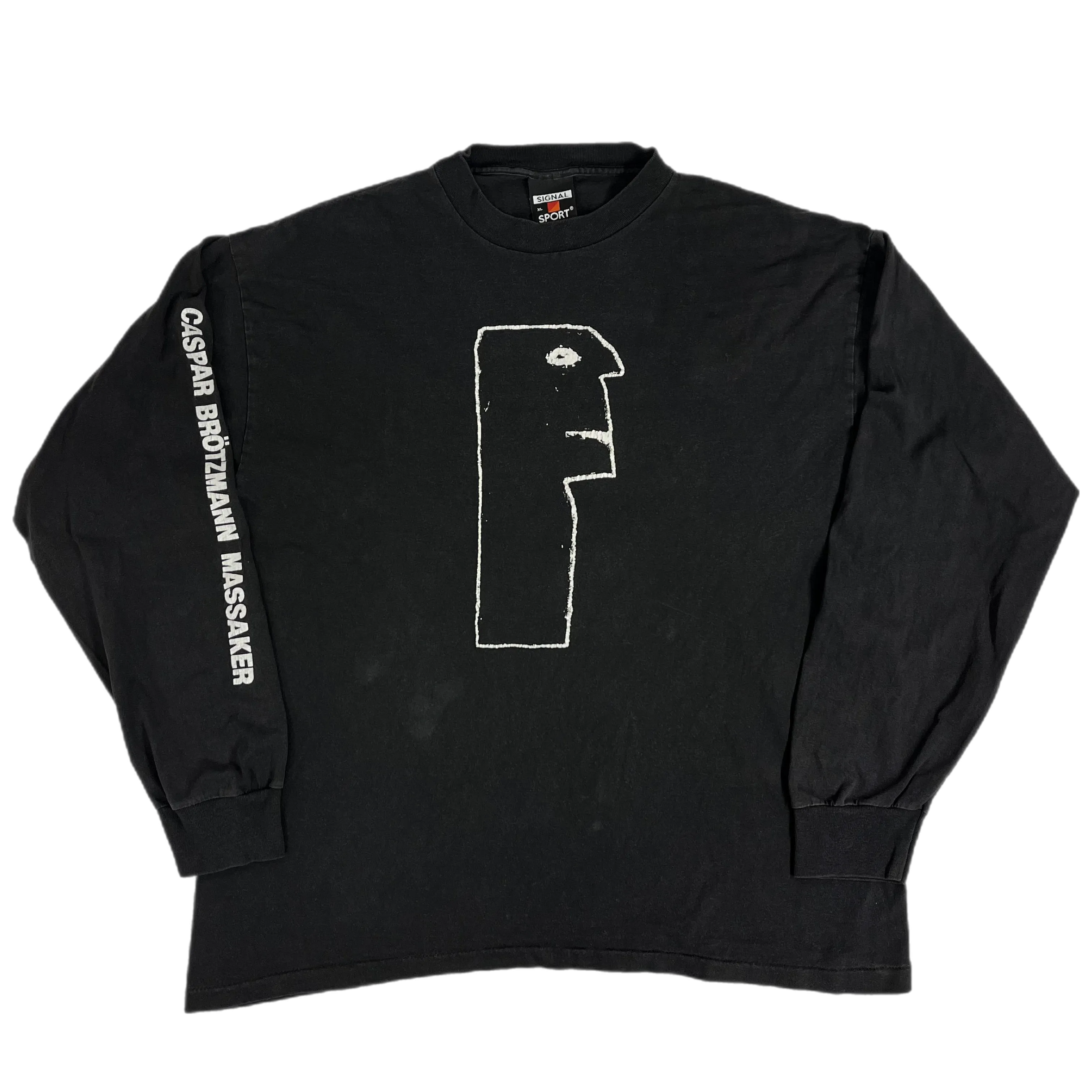 Vintage Caspar Brötzmann Massaker "Der Abend Der Schwarzen Folklore" Long Sleeve Shirt