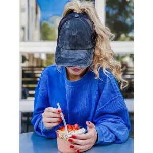 Vintage Criss Cross Back Hats (Multiple Colors)
