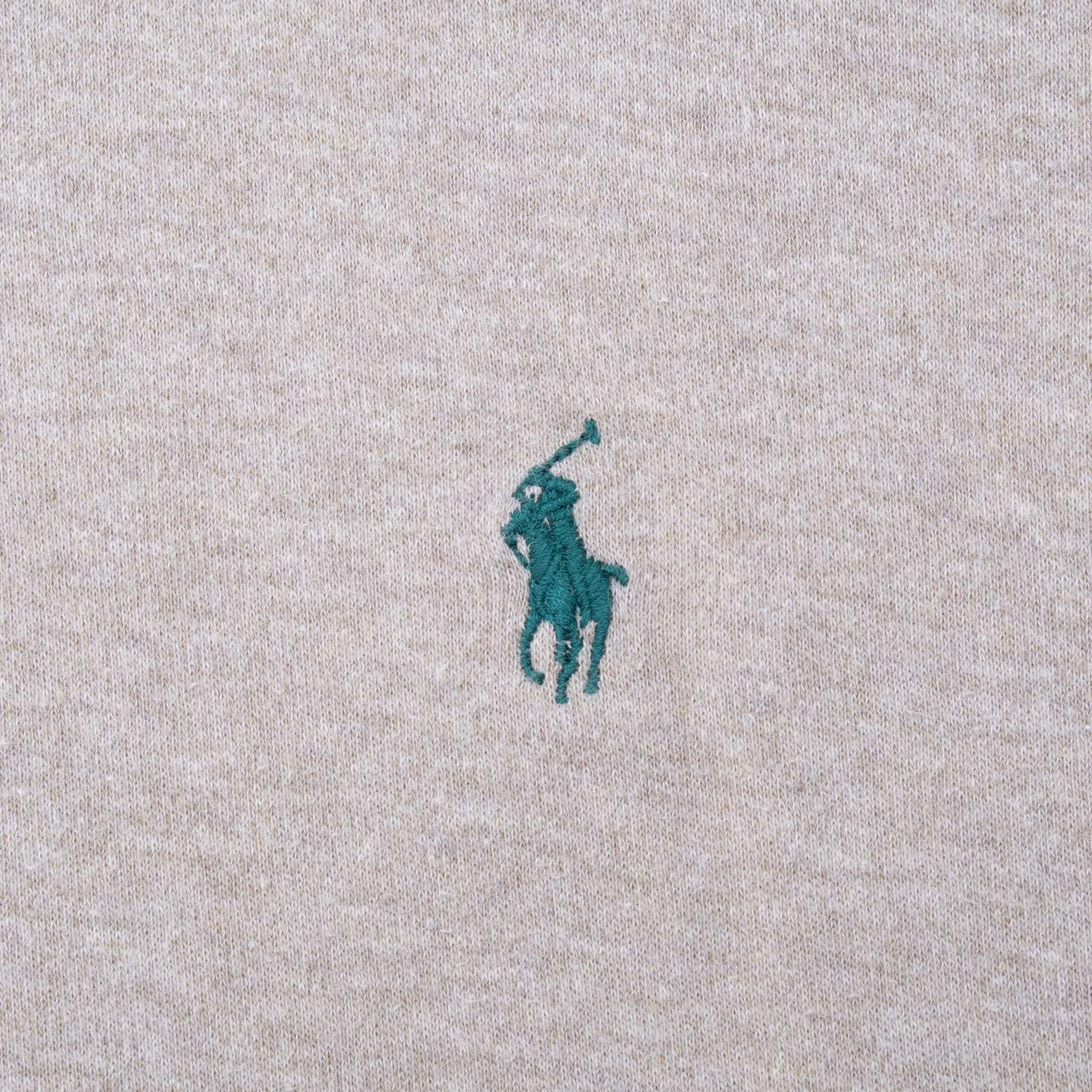 VINTAGE RALPH LAUREN BEIGE TURTLE NECK LONG SLEEVE TEE SHIRT 1990S LARGE