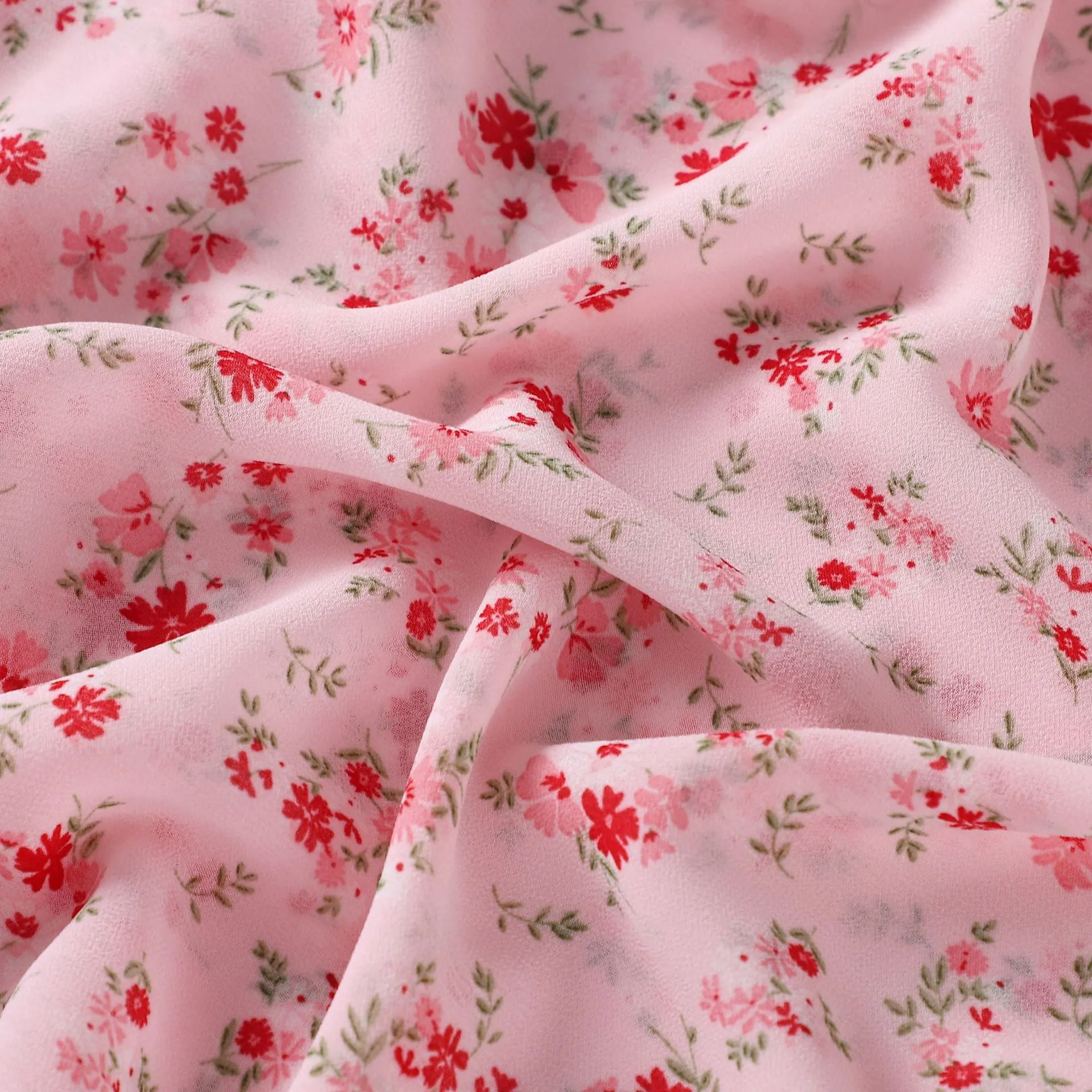 W-0022 printed pearl chiffon hijab scarf