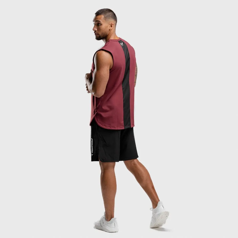 Warrior Cut-Off Tank - Maroon