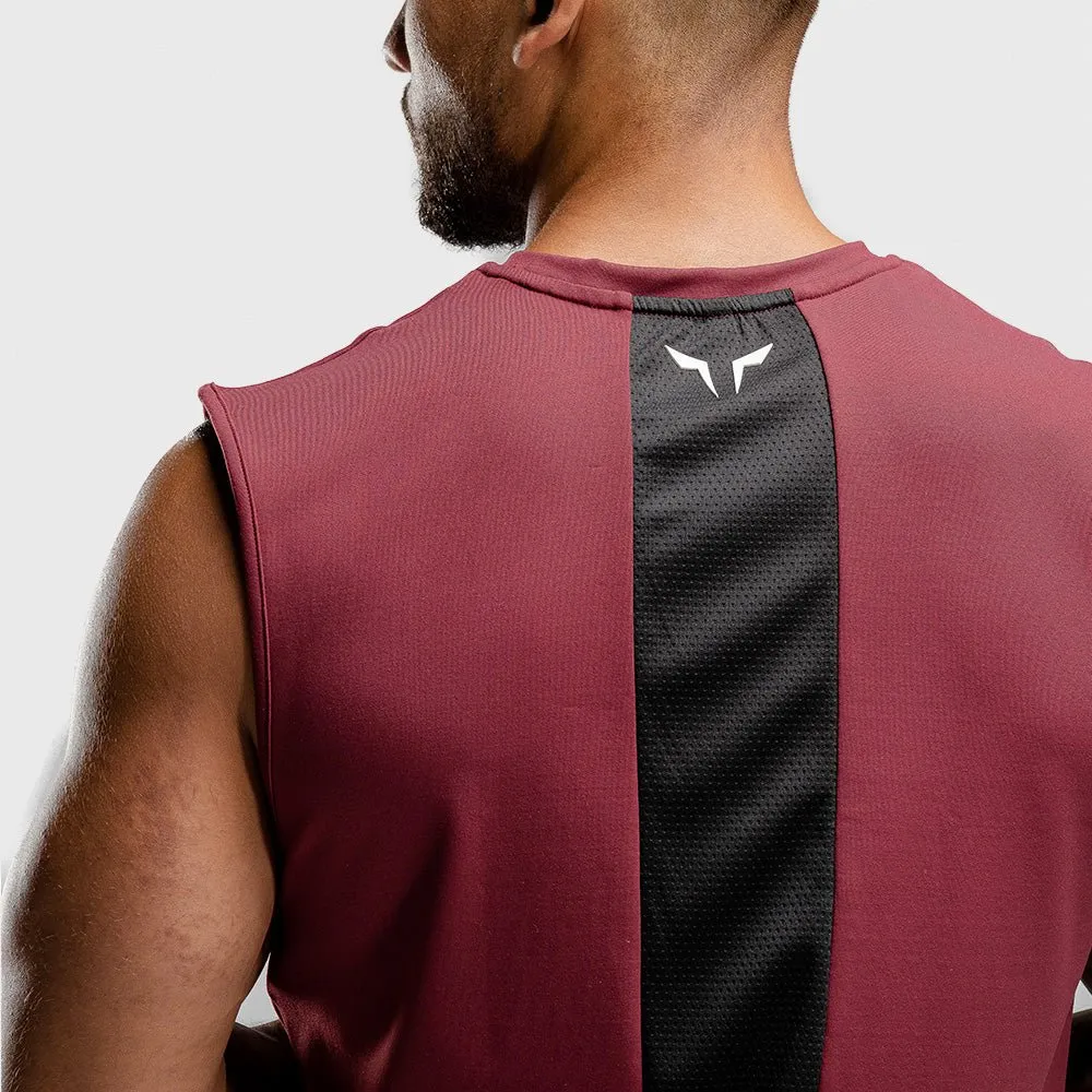 Warrior Cut-Off Tank - Maroon