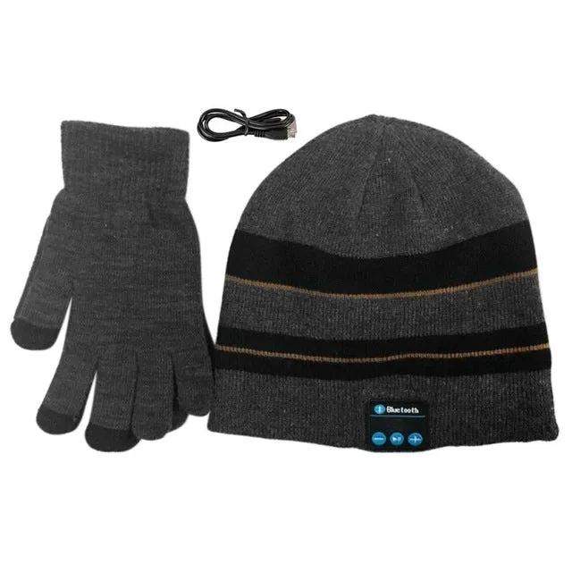 Winter Warm Smart Gloves & Beanie Set
