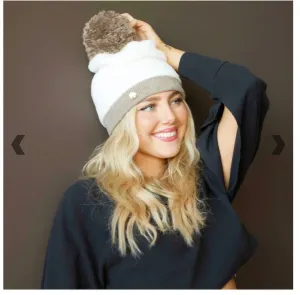 Winter White Beanie Hat