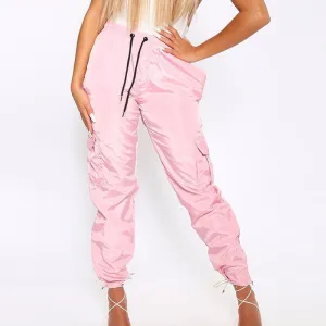 Women's Autumn Casual High Elastic Waist Cargo Pants