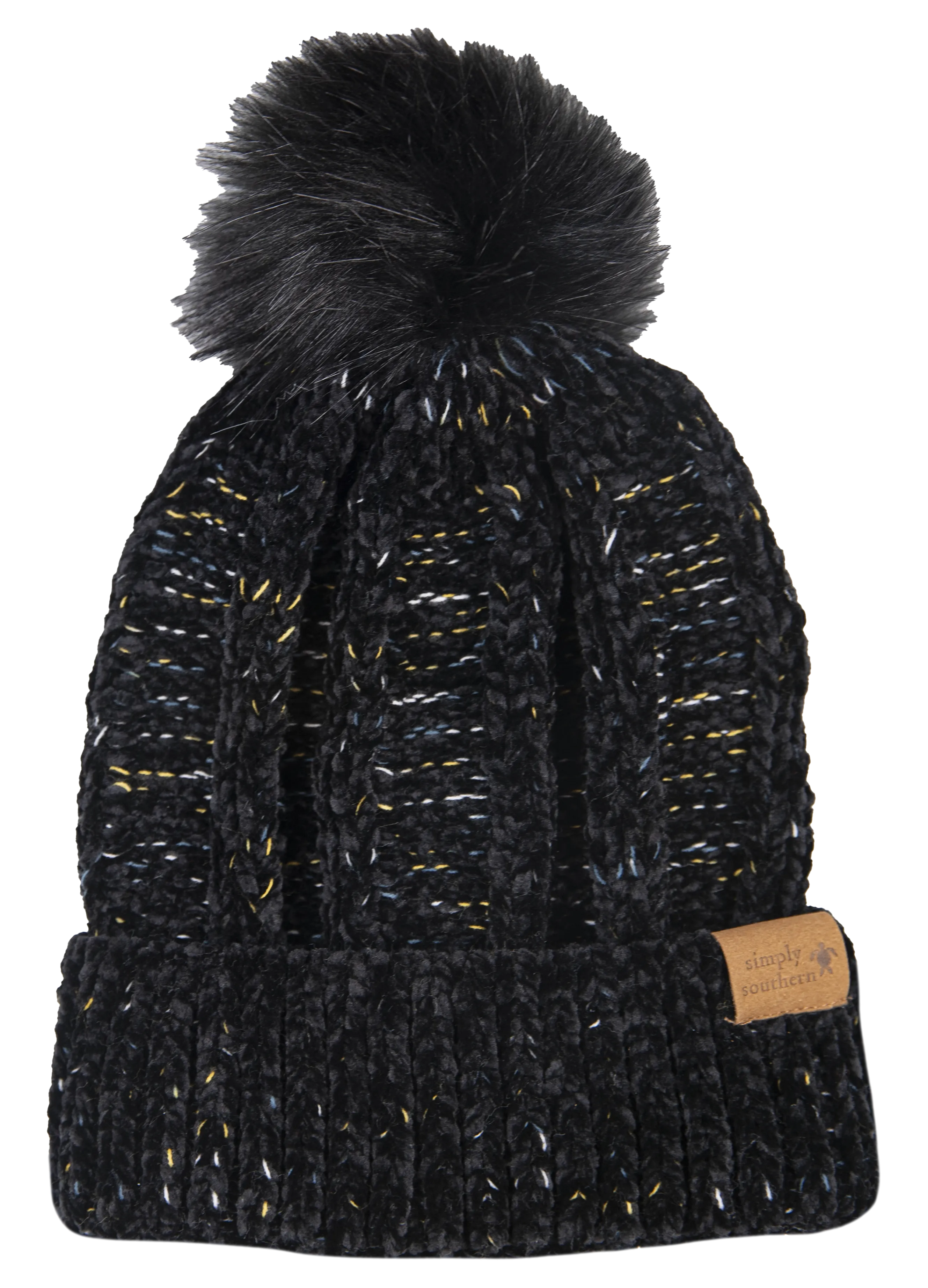 Women's Chenille Beanie - Black