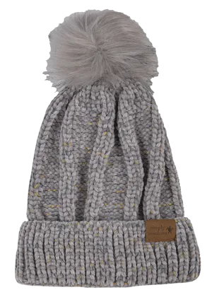 Women's Chenille Beanie - Gray