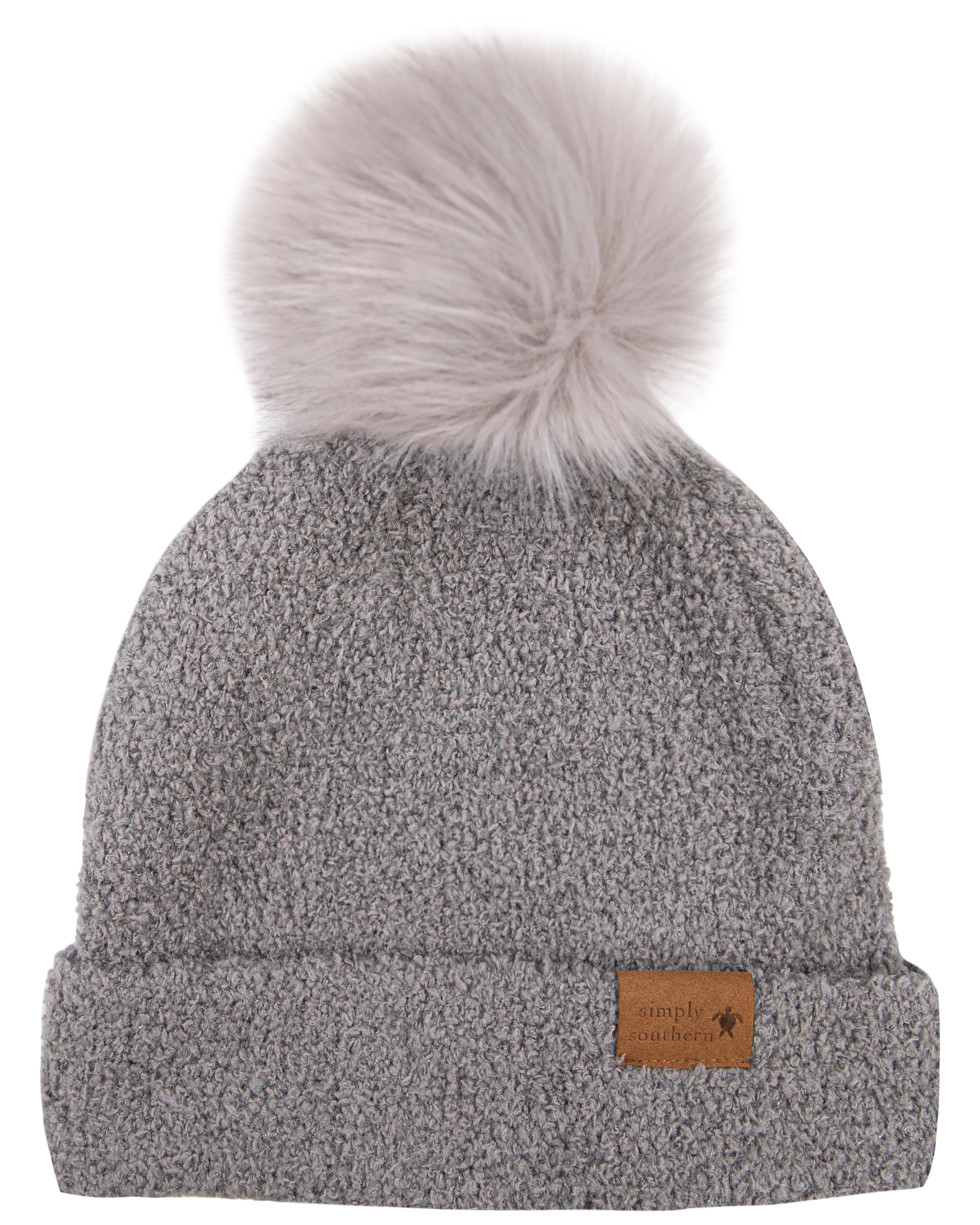 Women's Fuzzy Beanie - Gray