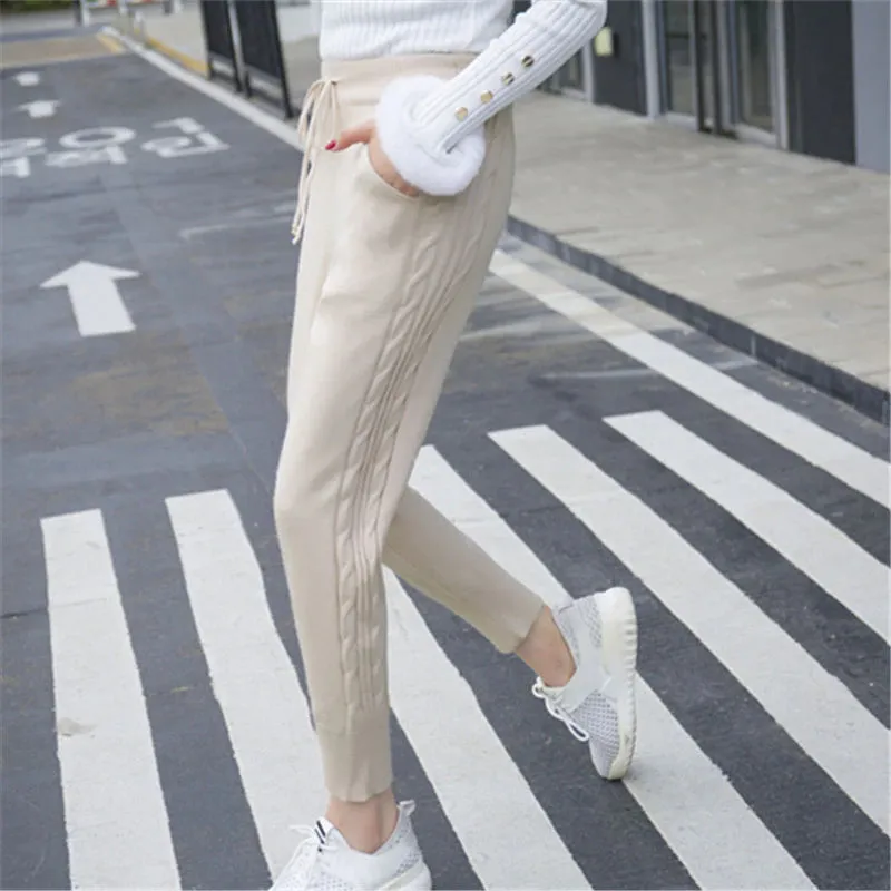 Women's Winter Elastic Casual Warm Pants