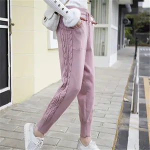 Women's Winter Elastic Casual Warm Pants