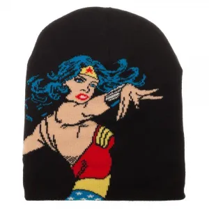 Wonder Woman Jacquarded Knit Beanie