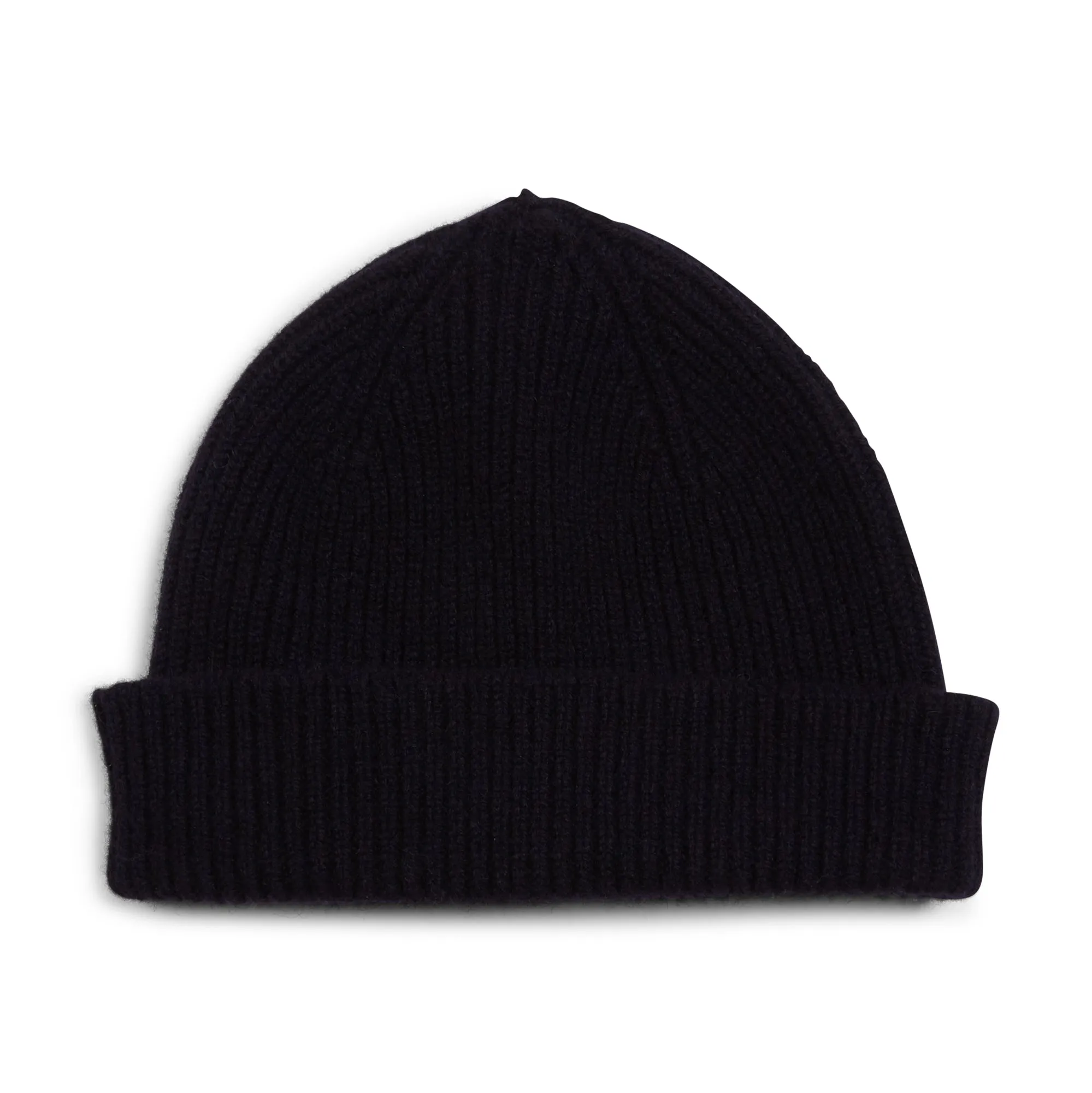 Wool Beanie Hat - Navy
