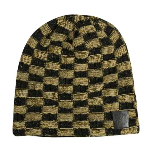 World of Warcraft - The Alliance Slouchy Beanie Hat (Gold / Black, Knitted) - J!NX