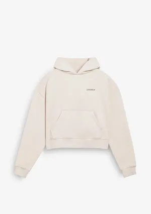 Worldwide Crop Hoodie Ice Grey
