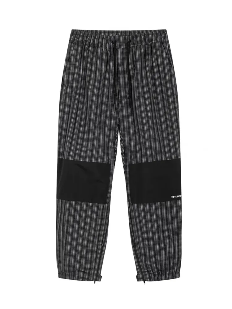 Yetisnow Chequered Black Pants - Women's
