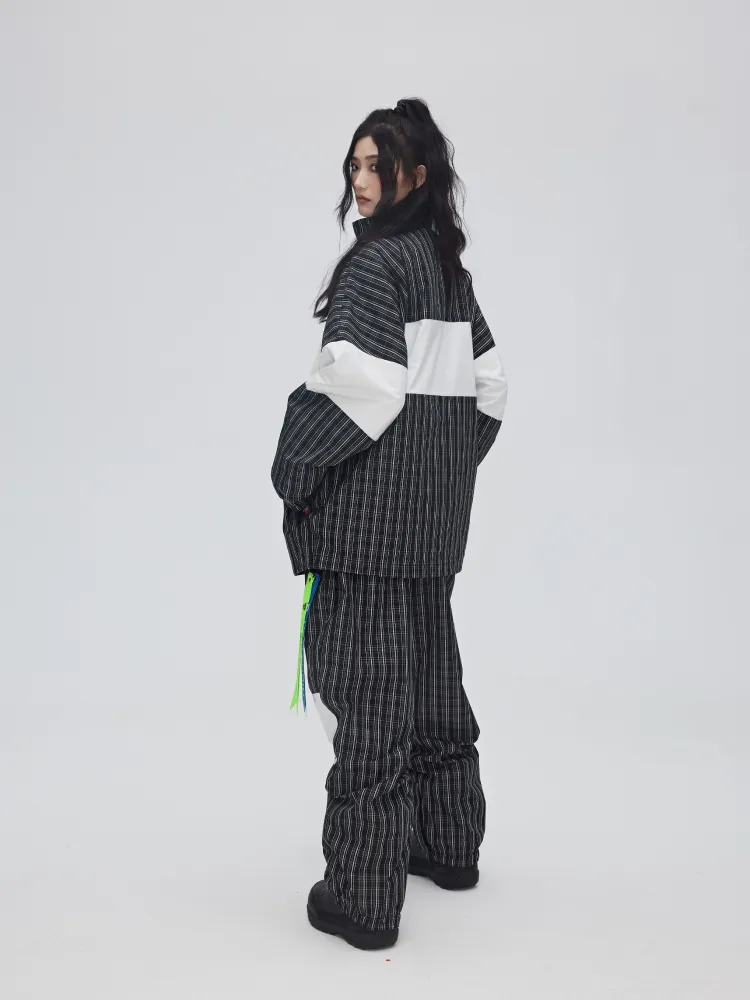 Yetisnow Chequered Black Pants - Women's