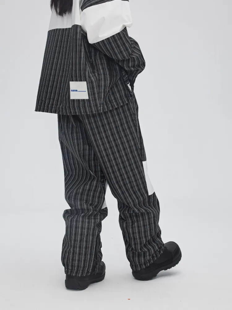 Yetisnow Chequered Black Pants - Women's