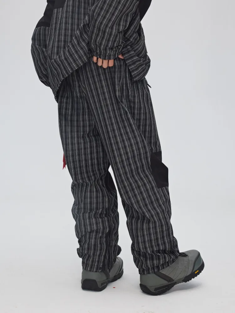 Yetisnow Chequered Black Pants - Women's