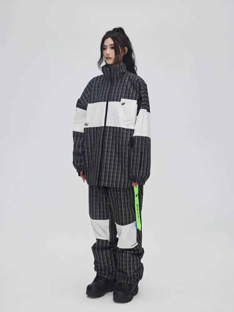 Yetisnow Chequered Black Pants - Women's