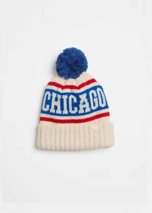 Youth Chicago Varsity Beanie - Royal & Red