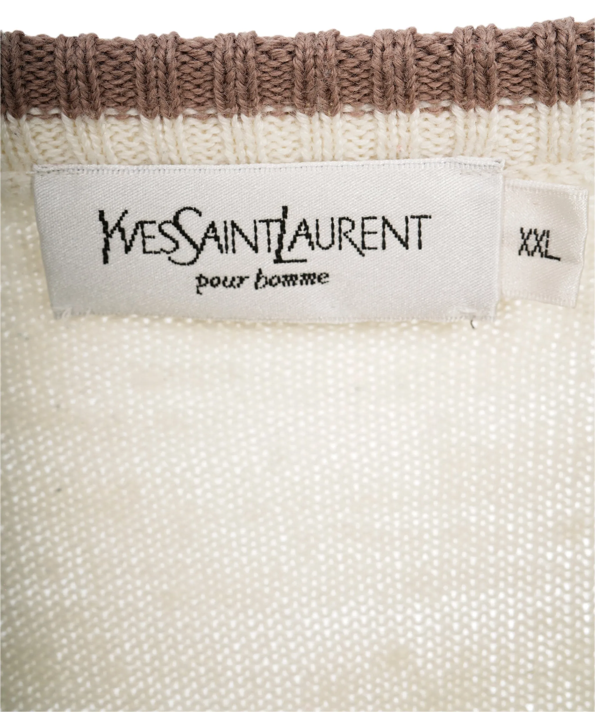 YSL Beige and Cream Crewneck Jumper  ALL0566