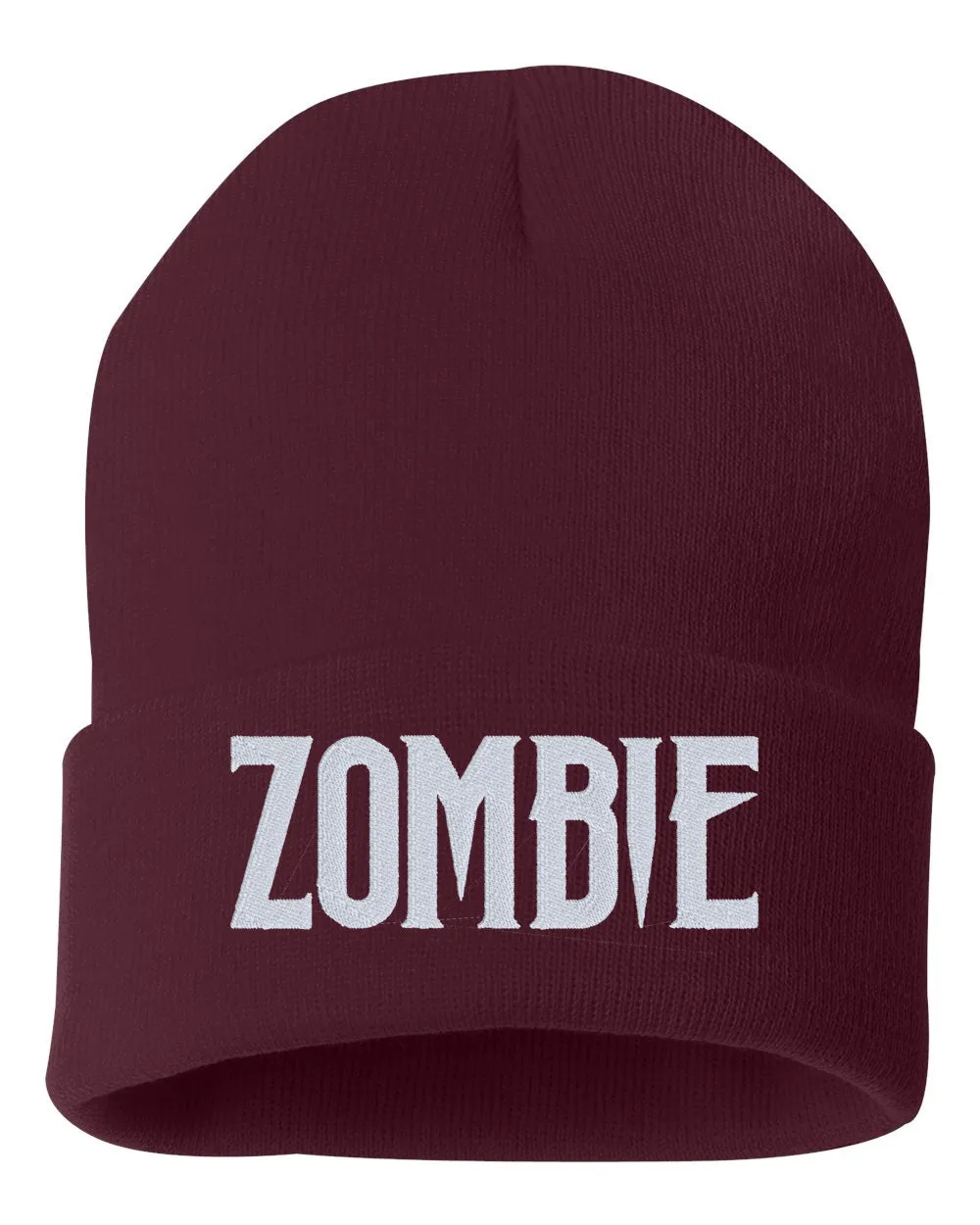 ZOMBIE Embroidered Cuffed Beanie Hat