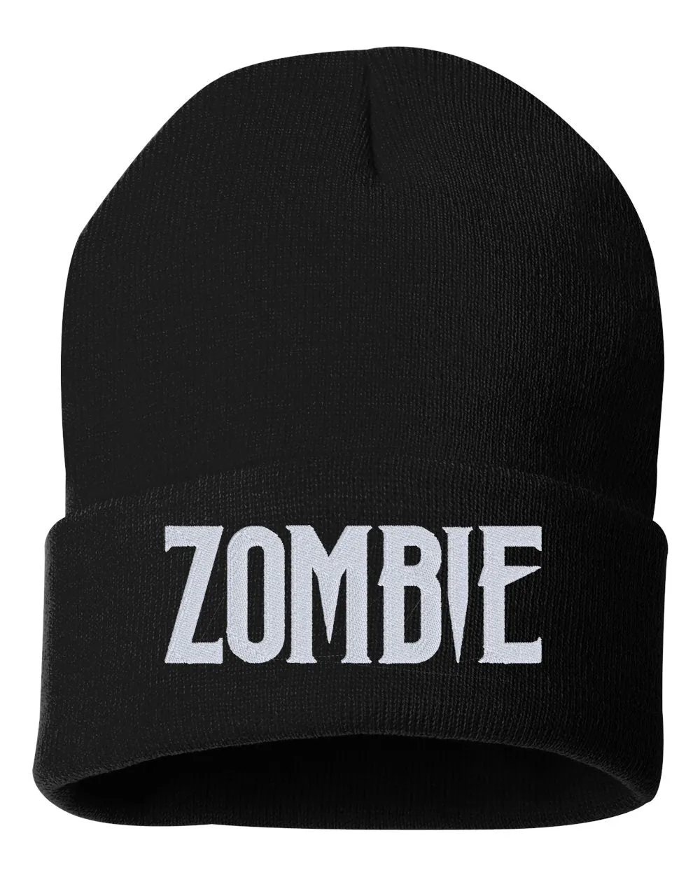 ZOMBIE Embroidered Cuffed Beanie Hat