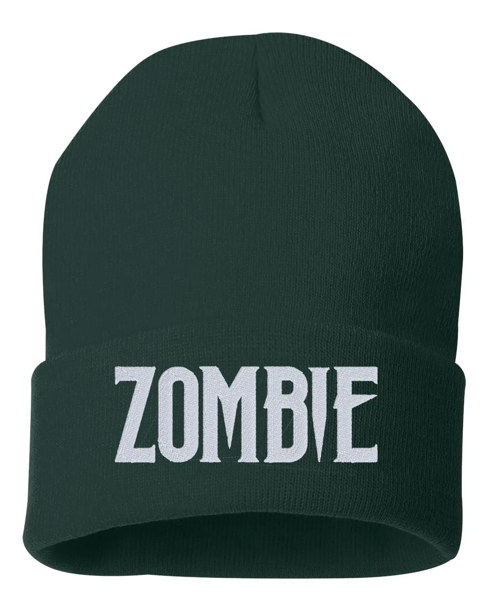 ZOMBIE Embroidered Cuffed Beanie Hat