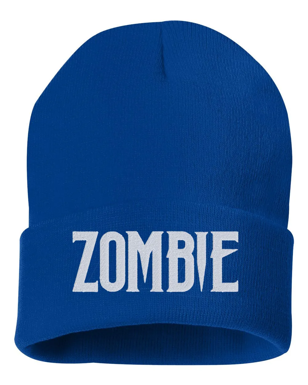 ZOMBIE Embroidered Cuffed Beanie Hat