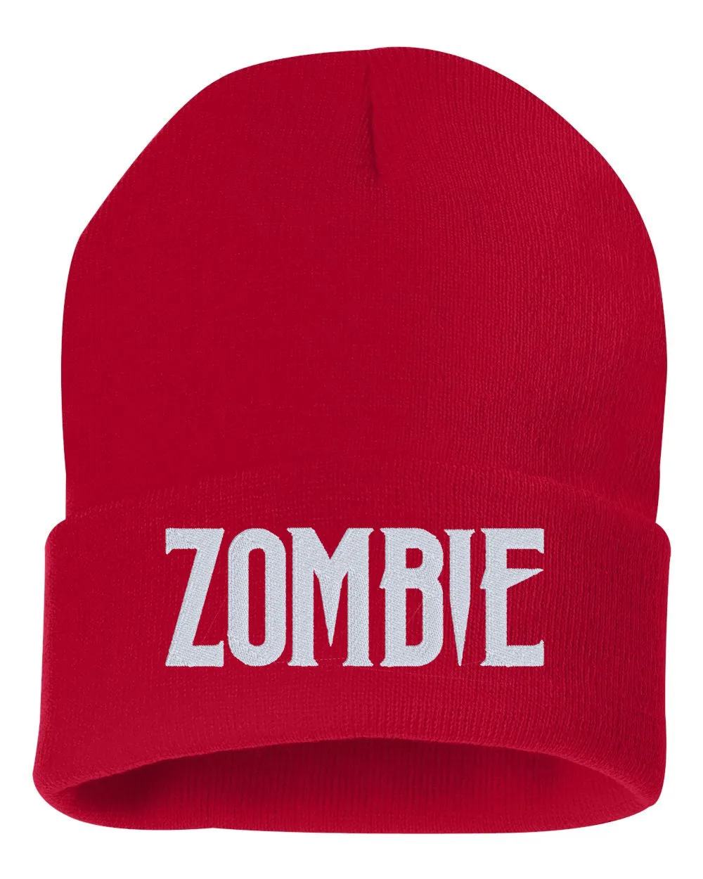 ZOMBIE Embroidered Cuffed Beanie Hat